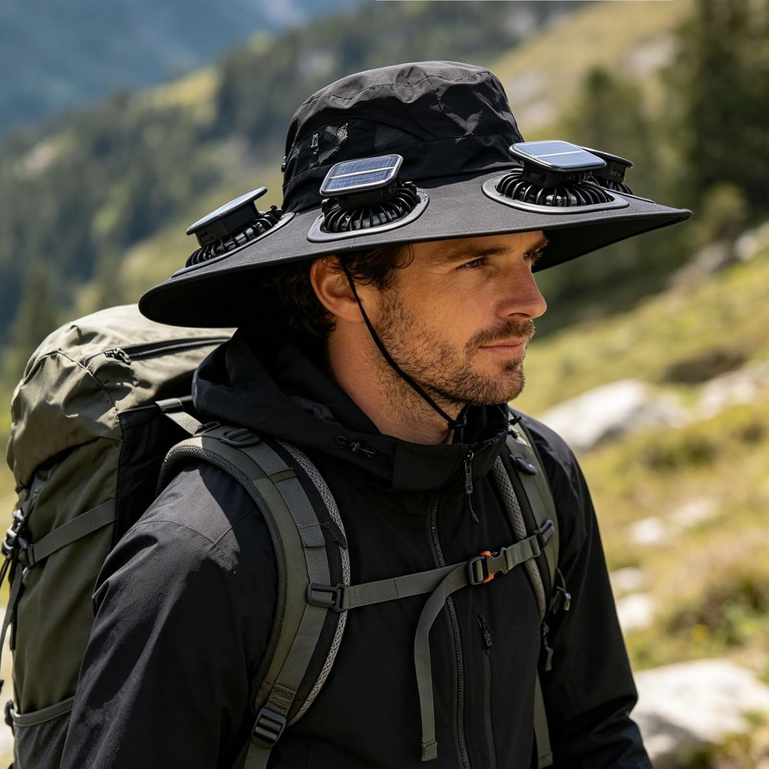 Outdoor Camping Hat - 2026 Sıcak Yaz 6 Fanlı Siperlikli