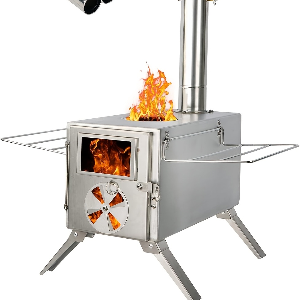 Outdoor Camping Wood Burning Stove - Kamp odun sobası, paslanmaz çelik kamp