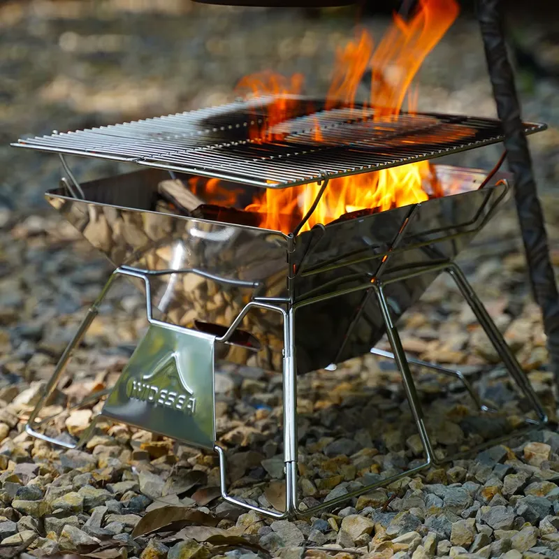 Outdoor Camping Wood Burning Stove - Açık Hava Kamp Mangalı, Widesea Paslanmaz