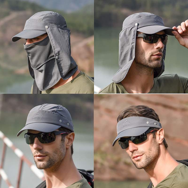 Camping Outdoor Quick Drying Sun Neck Protection Cap Hat - Çok fonksiyonlu katlanabilir hızlı kuruyan su