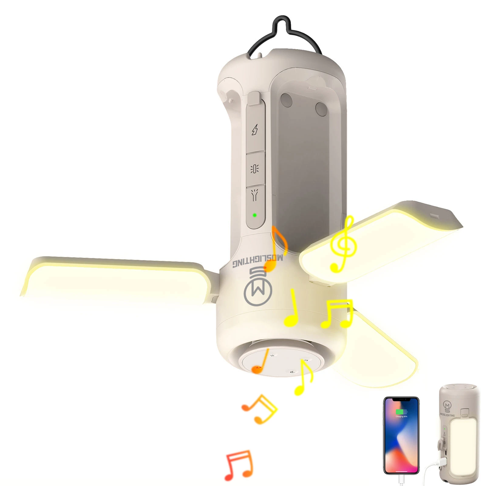 Zd Outdoor Camping - MOSLIGHTING katlanabilir kamp feneri ile Bluetooth