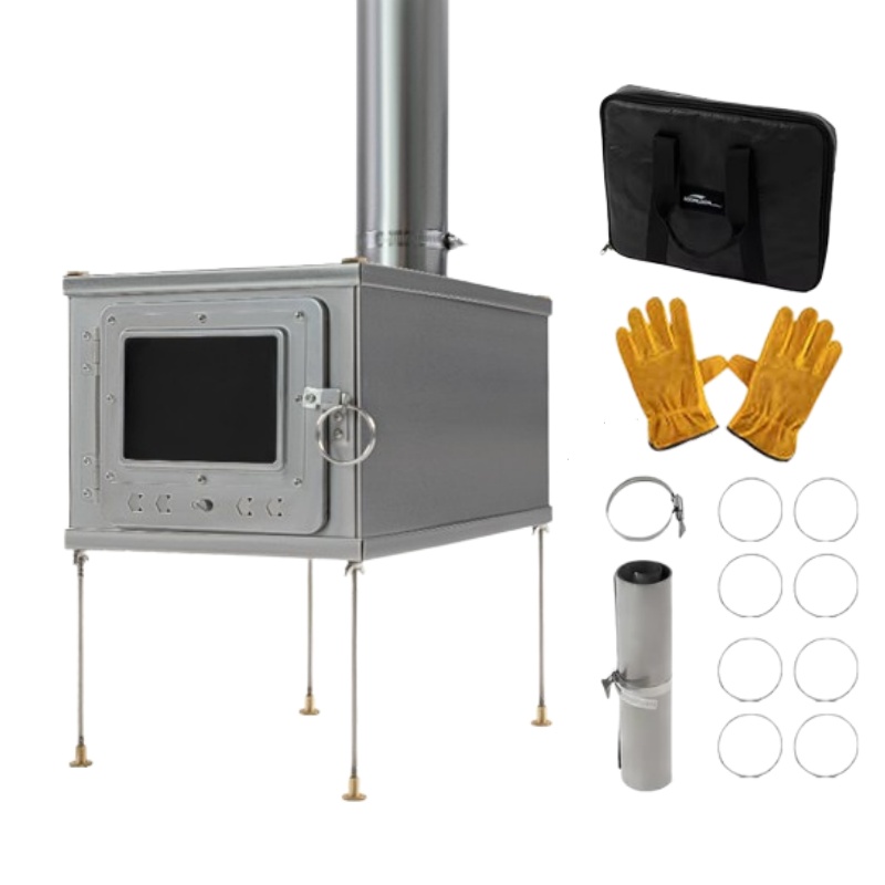Outdoor Camping Wood Burning Stove - Katlanabilir çadır soba hafif titanyum alaşımlı