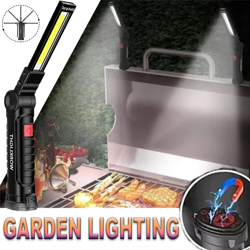 Outdoor Camping Lamp - Taşınabilir LED El Feneri Manyetik Kanca