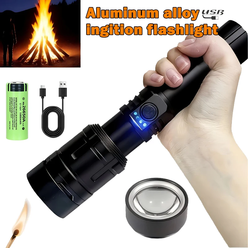 Outdoor Camping Lamp - Ultra Güçlü El Feneri Odaklanan Ateşleme
