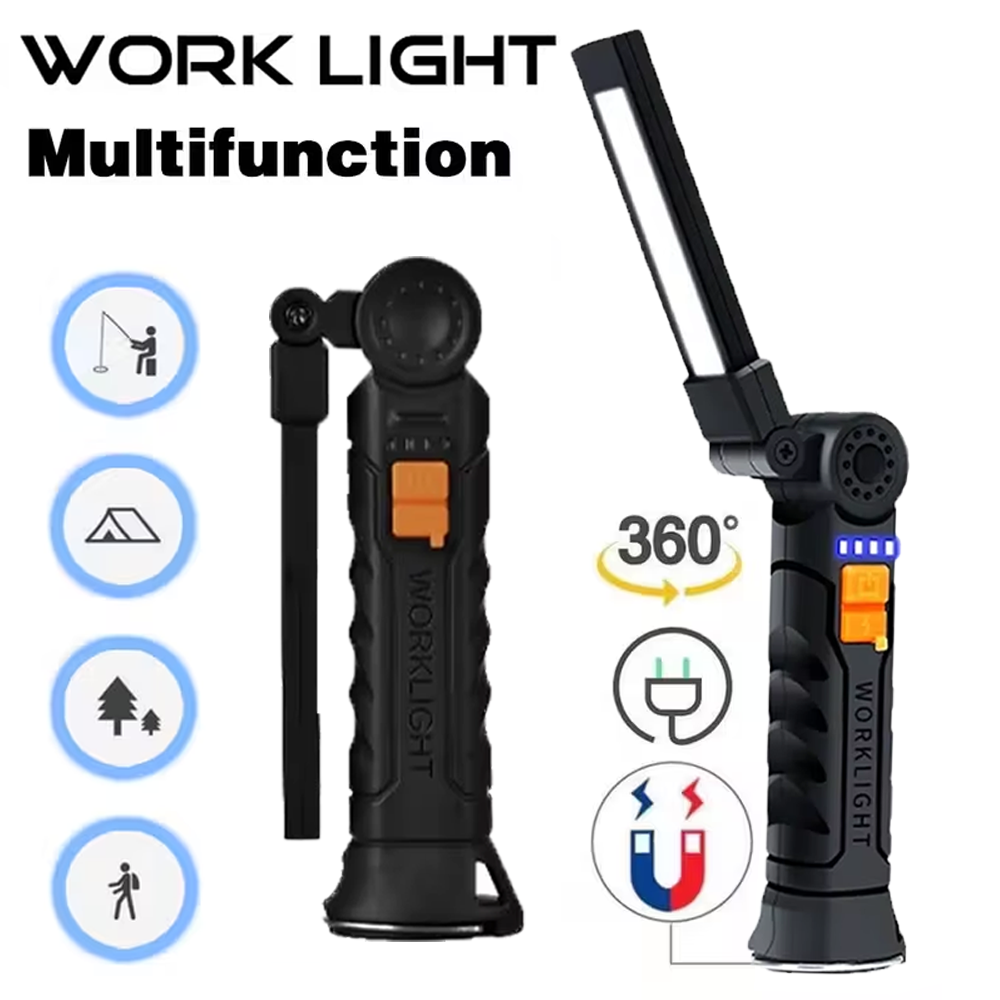 Outdoor Camping Lamp - Taşınabilir COB LED El Feneri USB