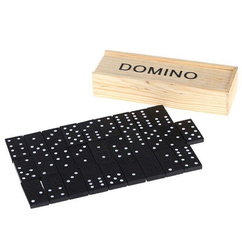 Outdoor Camping Games For Kids - 28 adet/takım ahşap Domino masa oyunları