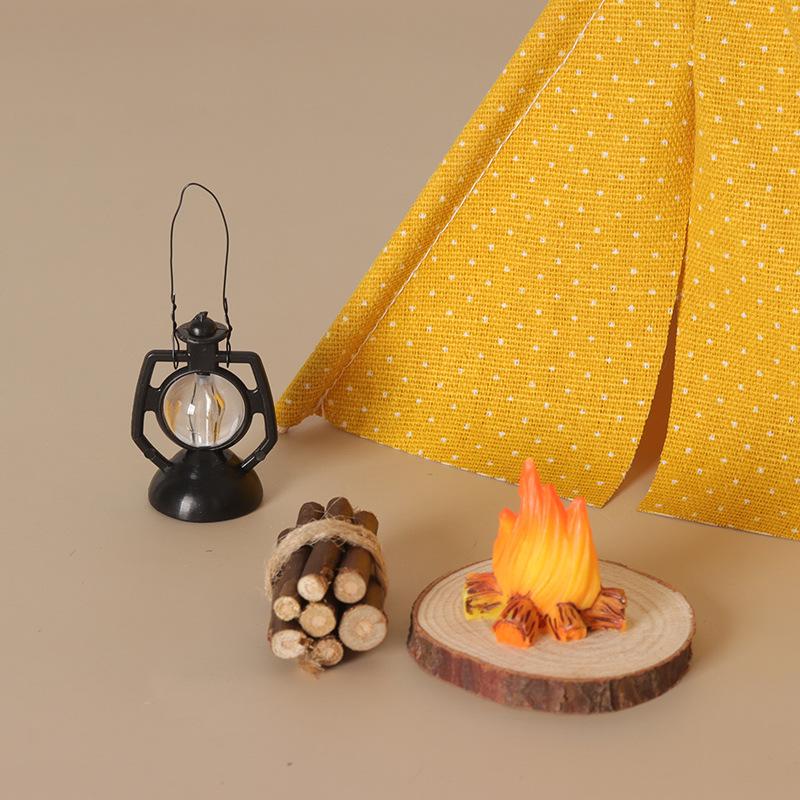Outdoor Camping Toys - 1:12 Ölçekli Kamp Çadırı Modeli Dekorasyon