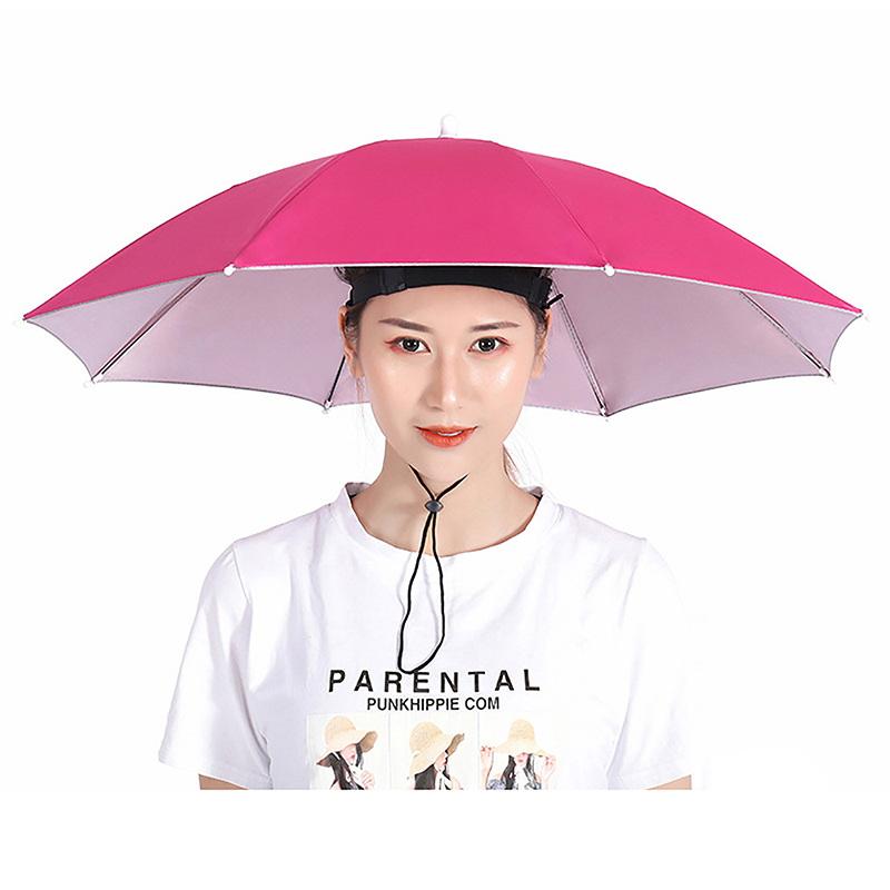 Outdoor Camping Hat - Taşınabilir Balıkçılık Şemsiye Şapka Anti-Yağmur ve