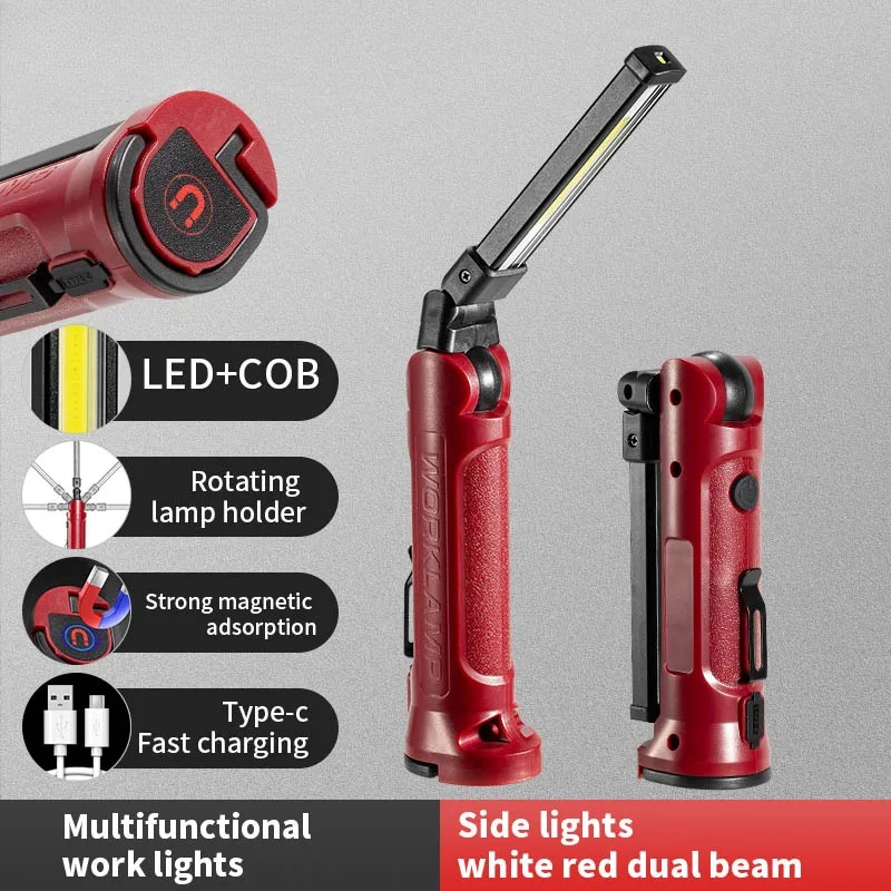 Outdoor Camping Lamp - COB LED Çalışma Işığı Şarj Edilebilir