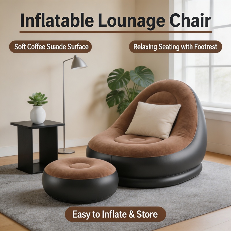 Outdoor Camping Recliner - Tembel Kanepe Koltukları Şişme Sandalye Katlanabilir