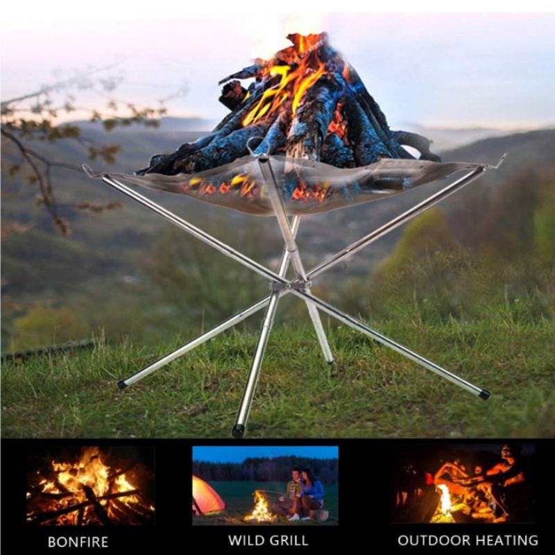 Outdoor Camping Wood Burning Stove - Açık Hava Barbekü Şenlik Ateşi Rafı