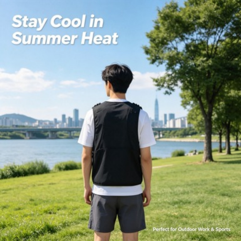 Outdoor Camping Vest - Su Soğutmalı Yelek Omuz Askıları Fileli