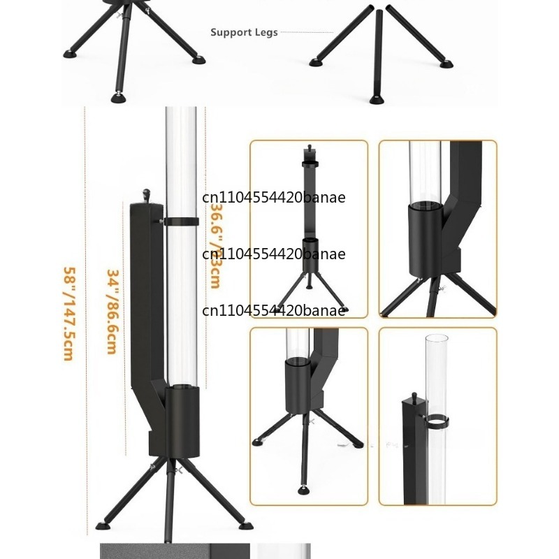 Outdoor Camping Wood Burning Stove - Dikey odun yakmalı roket sobası, bazuka