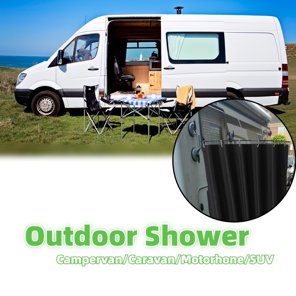 Outdoor Camping Shower - Açık Hava Kamp Duş Perdesi, Vakumlu