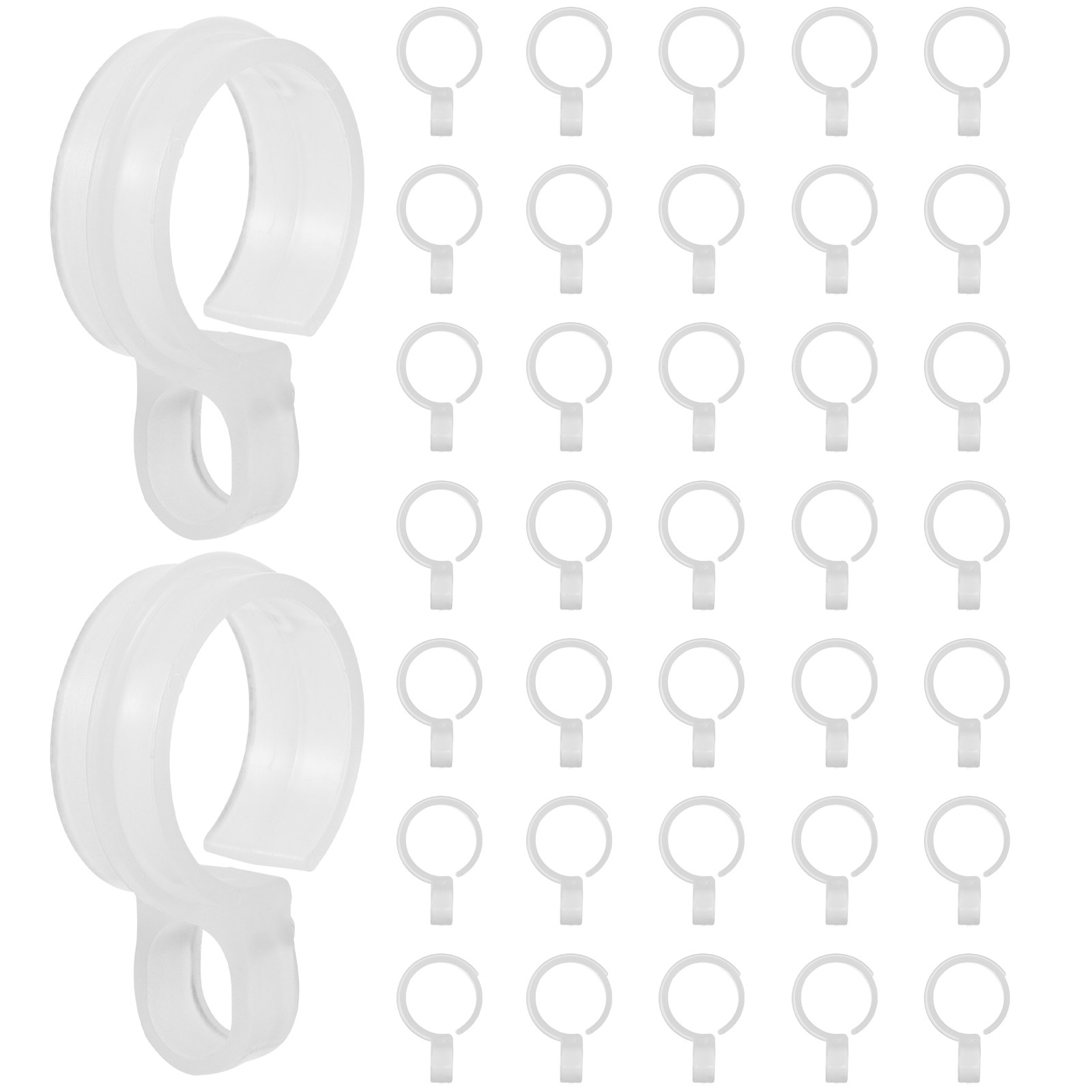 Outdoor Camping Awning - 50 Adet Plastik Rüzgar Geçirmez Kancalar,