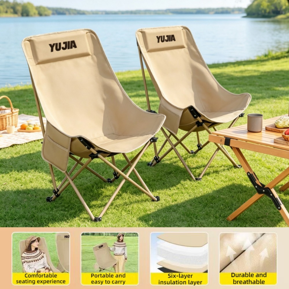 Outdoor Camping Recliner - Açık Hava Katlanır Sandalye, Taşınabilir Büyük