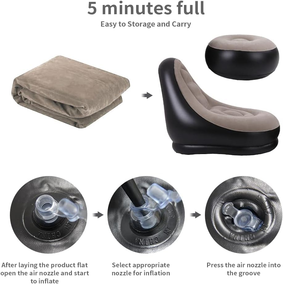2 Adet Şişme Kanepe Katlanır D - Outdoor Camping Recliner incelemesi ve fiyatı
