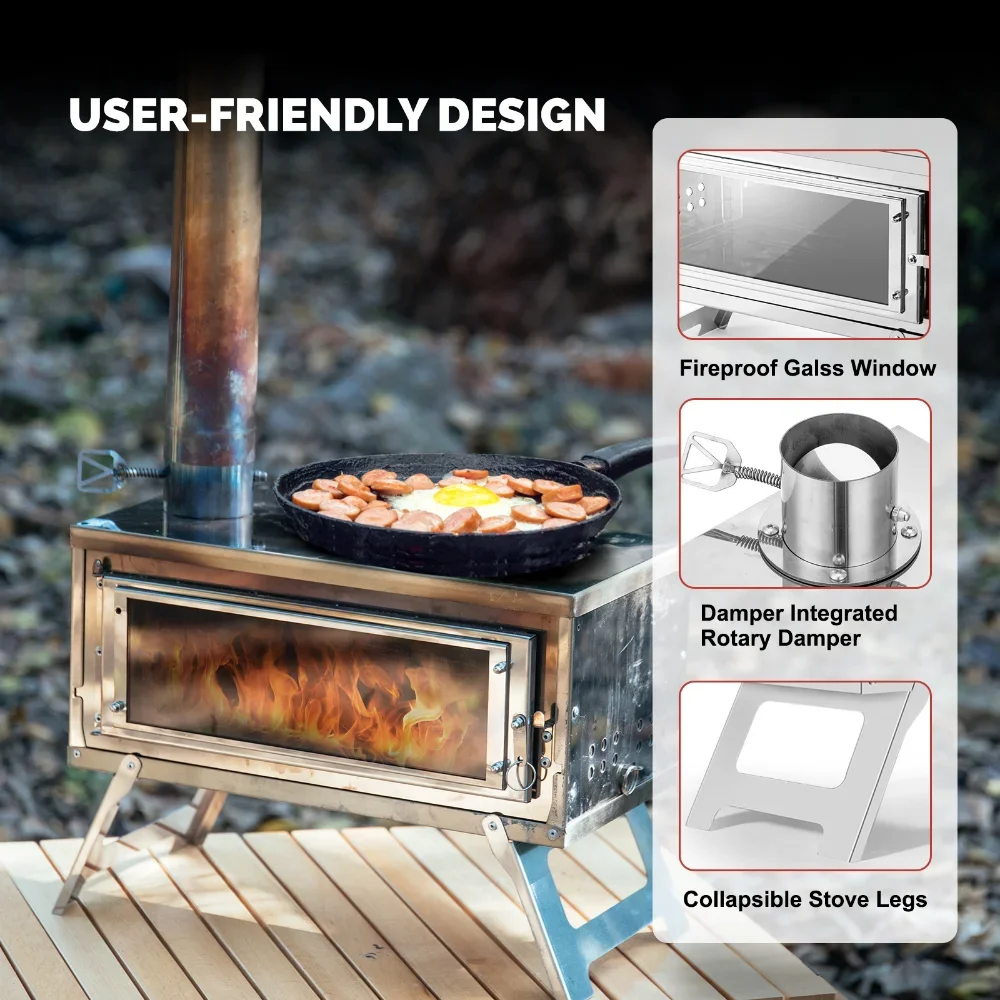 Değişim MOORE açık taşınabilir - Outdoor Camping Wood Burning Stove incelemesi ve fiyatı