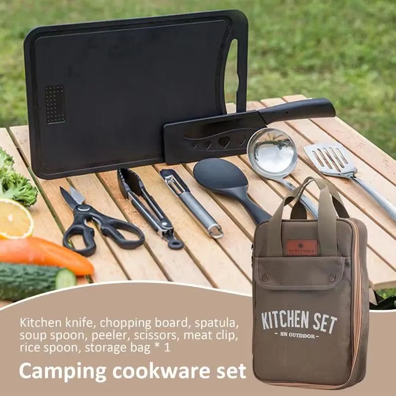 8 adet Kamp Mutfak Tencere Set - Outdoor Camping Uk incelemesi ve fiyatı