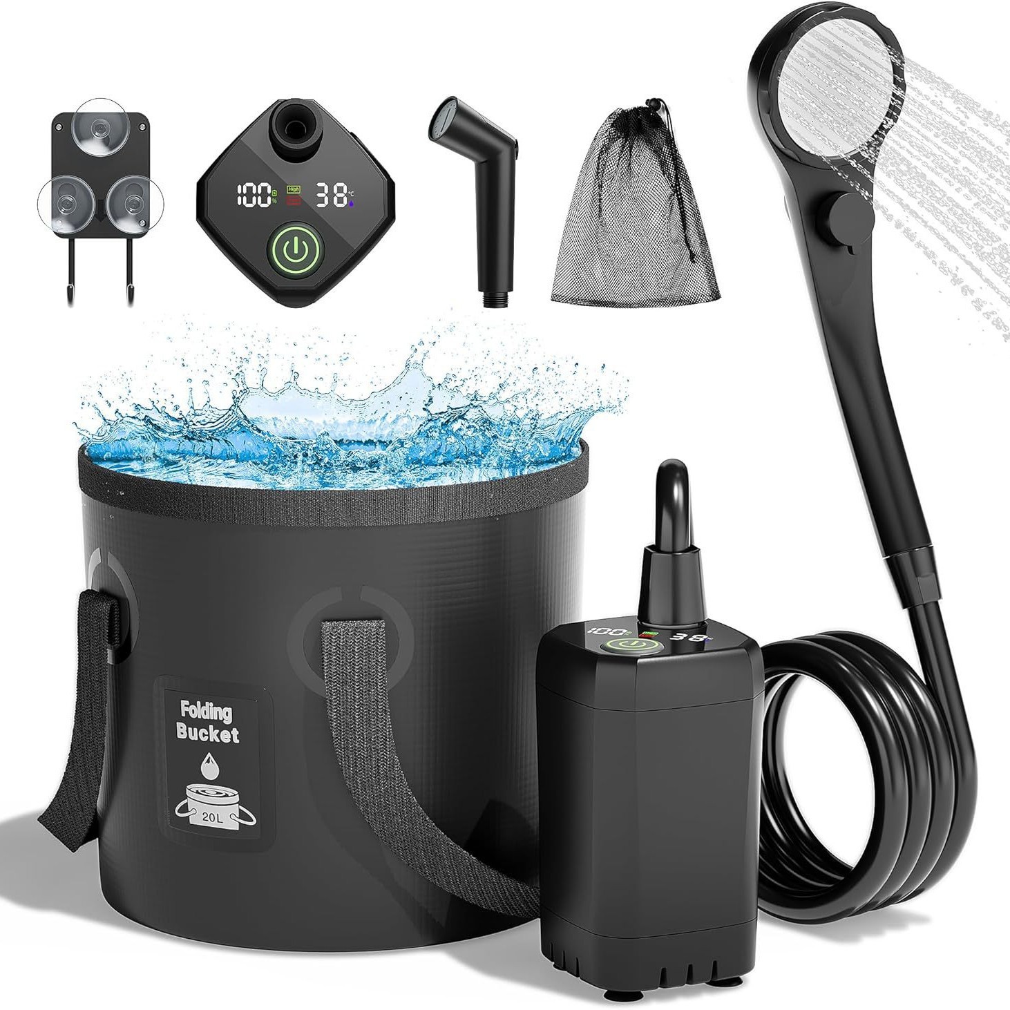 Taşınabilir Kendinden Emişli E - Outdoor Camping Shower incelemesi ve fiyatı