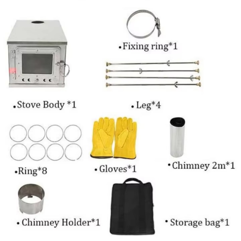 Katlanabilir çadır soba hafif  - Outdoor Camping Wood Burning Stove incelemesi ve fiyatı