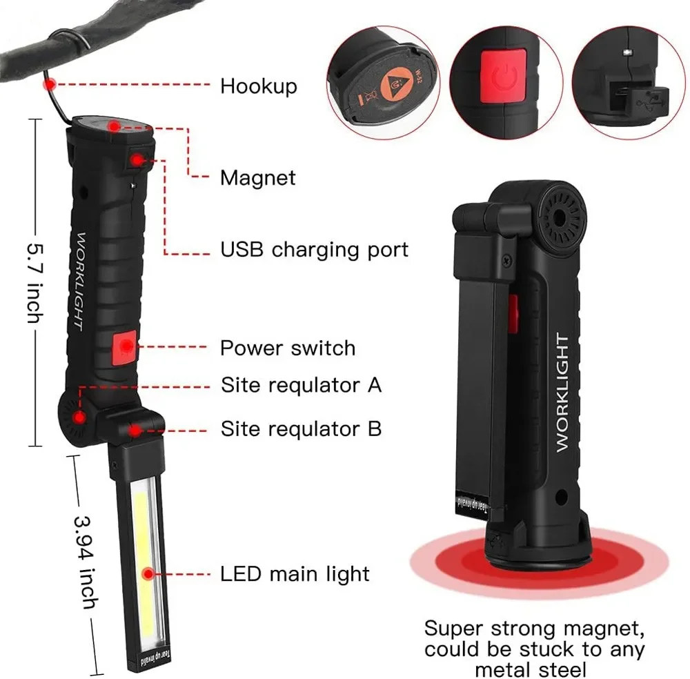 Taşınabilir COB LED El Feneri  - Outdoor Camping Lamp incelemesi ve fiyatı