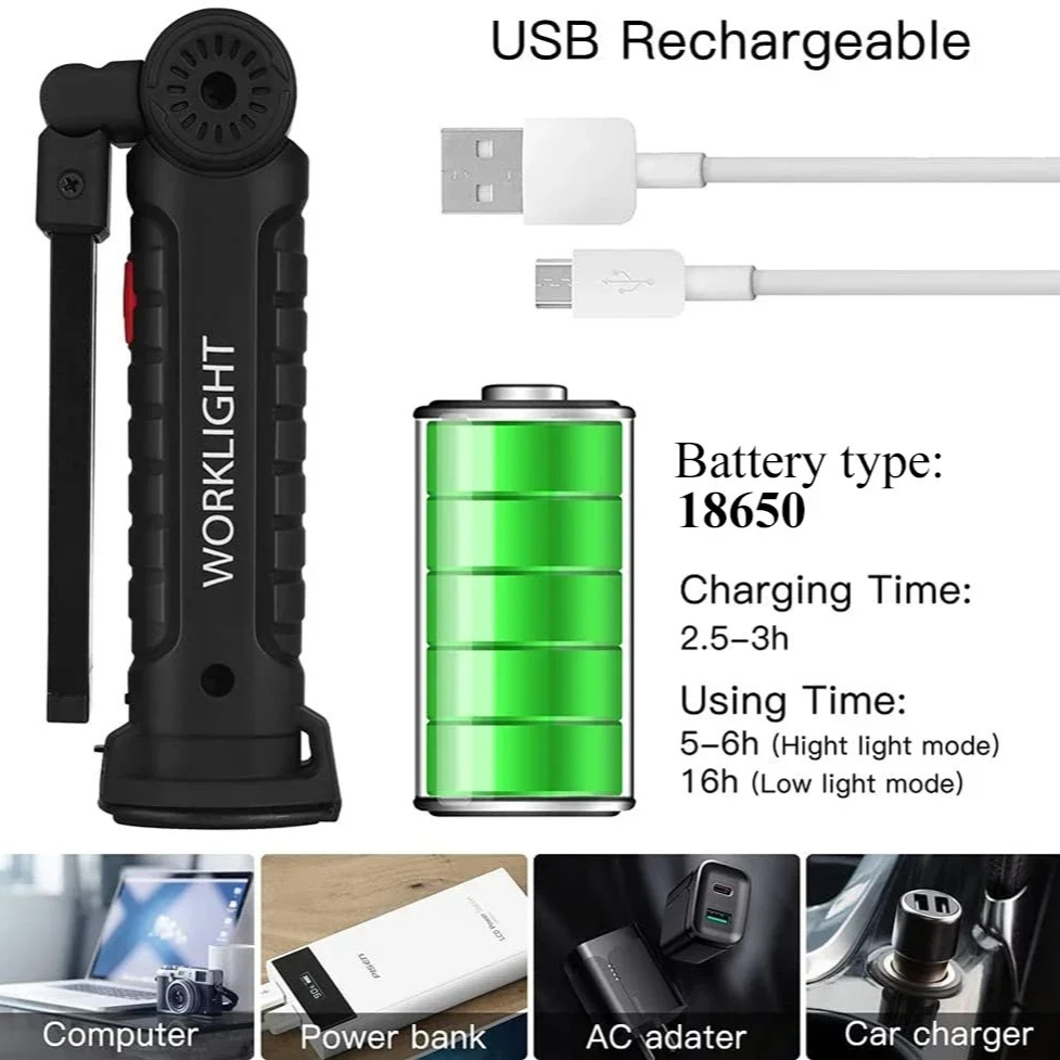 Taşınabilir COB LED El Feneri  - Outdoor Camping Lamp incelemesi ve fiyatı