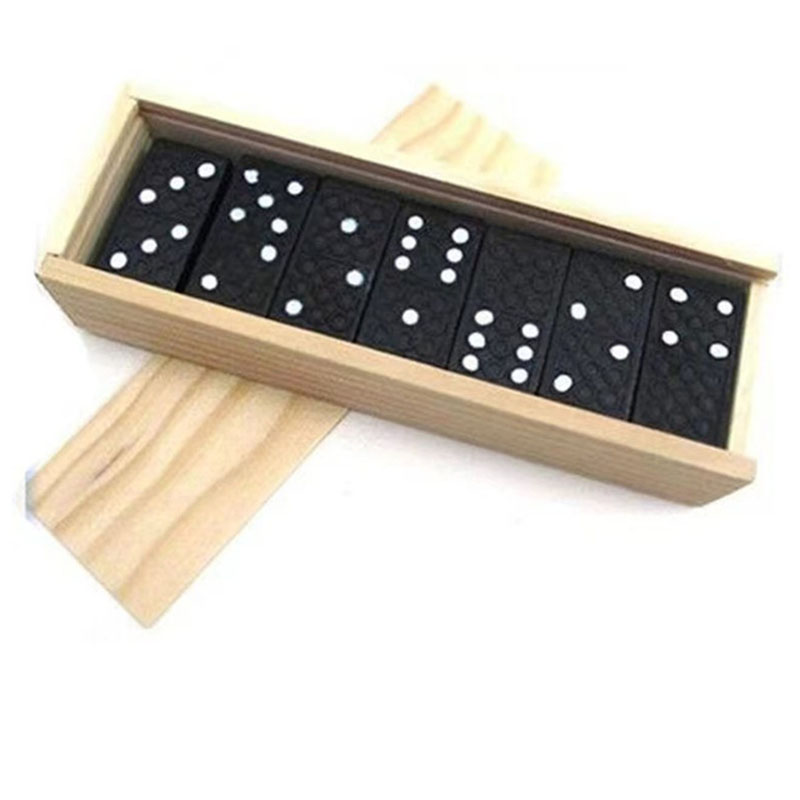 28 adet/takım ahşap Domino mas - Outdoor Camping Games For Kids incelemesi ve fiyatı