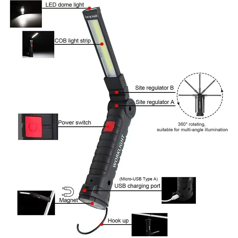 Şarj Edilebilir Manyetik Çalış - Outdoor Camping Lamp incelemesi ve fiyatı