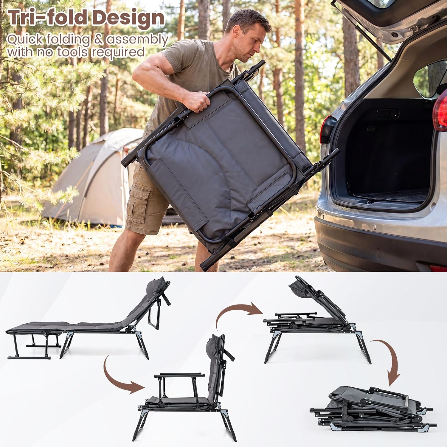 Katlanabilir Veranda Şezlong S - Outdoor Camping Recliner incelemesi ve fiyatı
