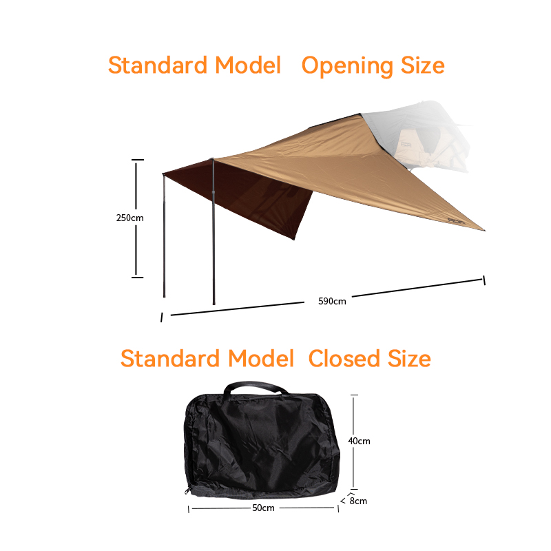 Su geçirmez Oxford brandalı ça - Outdoor Camping Awning incelemesi ve fiyatı