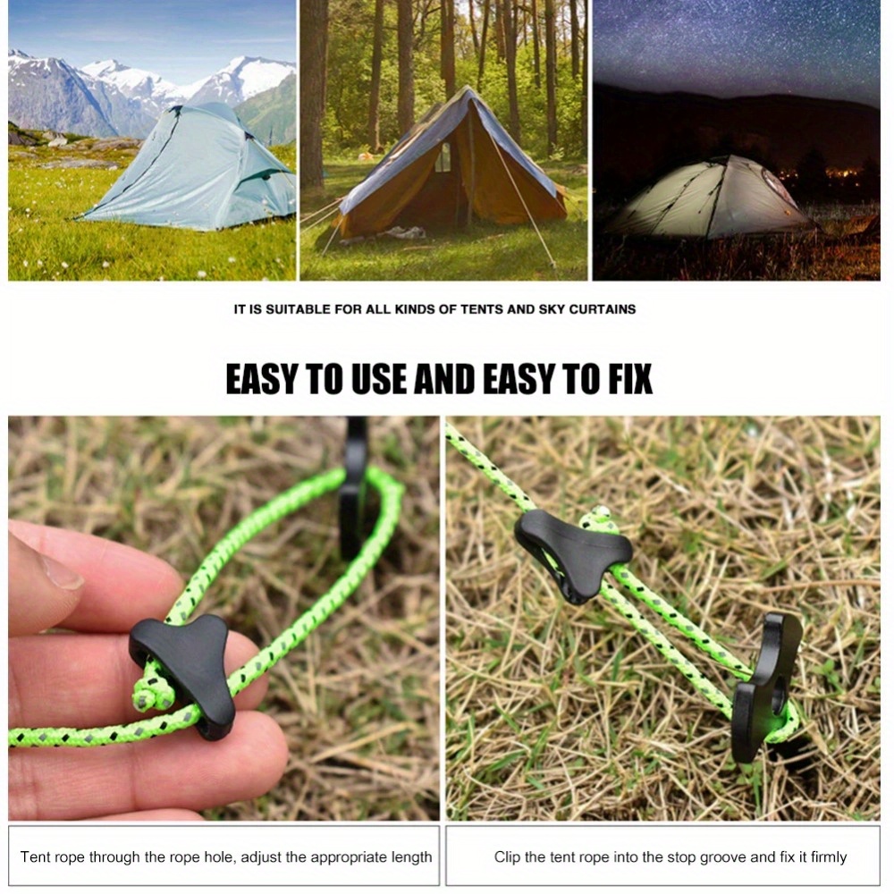10 adet Kamp Çadırı Halat Toka - Outdoor Camping Extension Cord incelemesi ve fiyatı