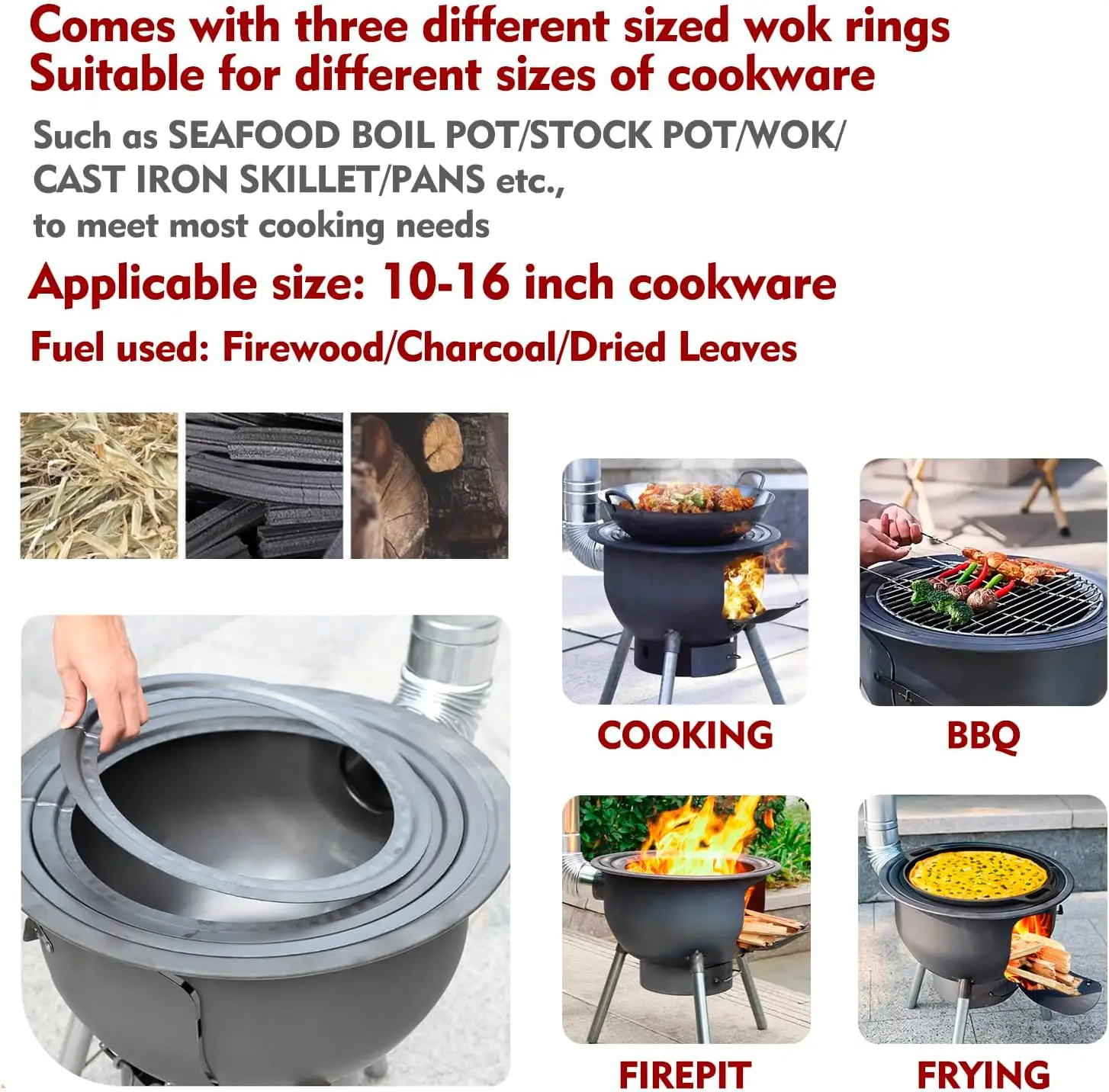Çok Fonksiyonlu Izgara Raflı O - Outdoor Camping Wood Burning Stove incelemesi ve fiyatı