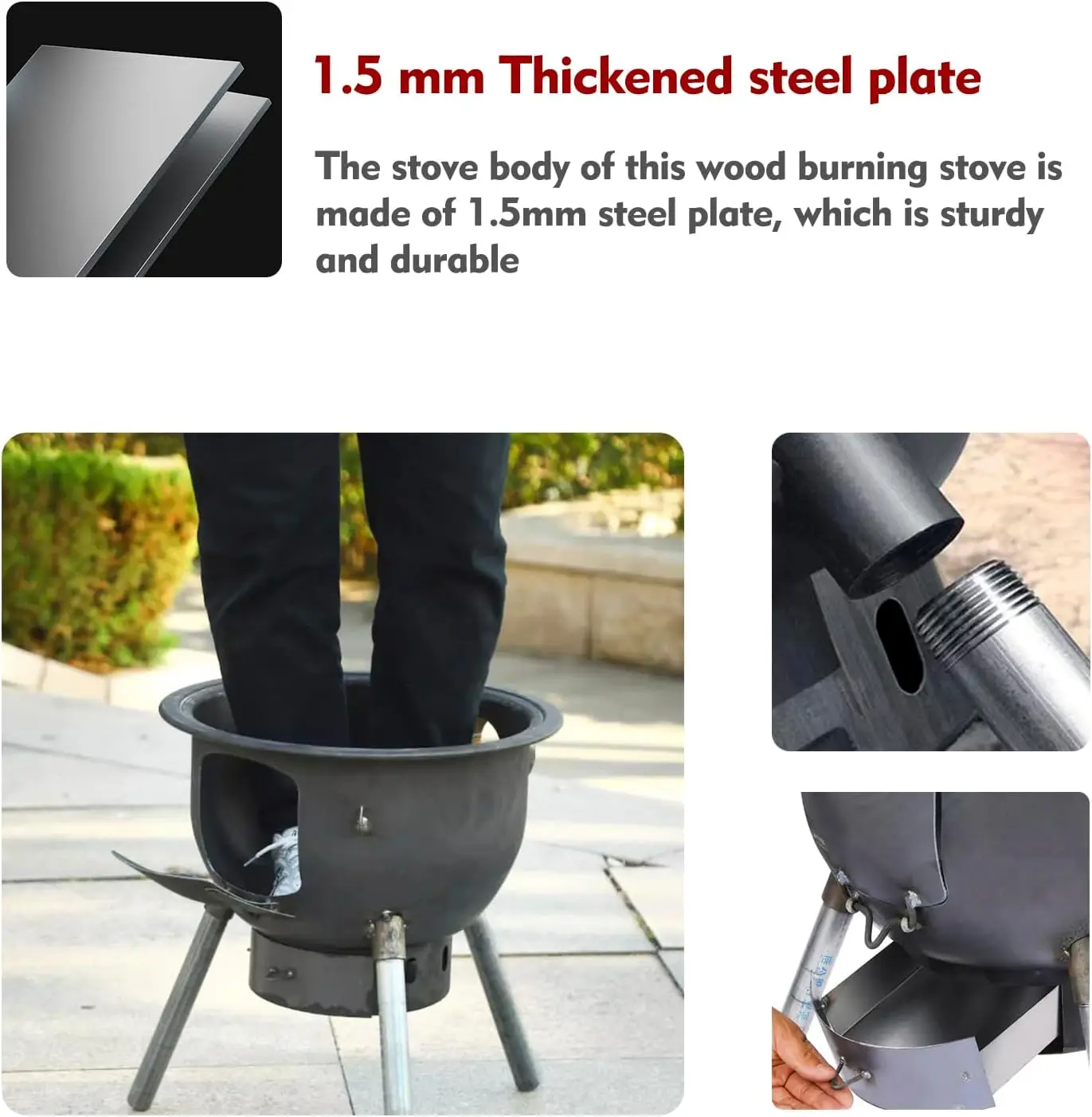 Çok Fonksiyonlu Izgara Raflı O - Outdoor Camping Wood Burning Stove incelemesi ve fiyatı