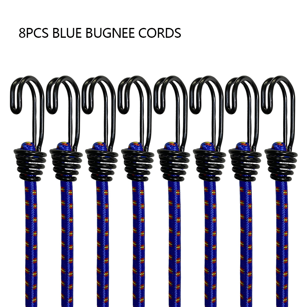 8 adet 60 cm Kamp Bungee Kablo - Outdoor Camping Extension Cord incelemesi ve fiyatı