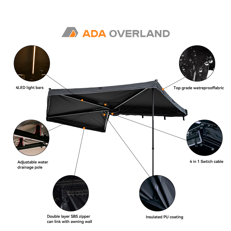 Yeni Tasarım 4x4 Tente Hava Ko - Outdoor Camping Awning incelemesi ve fiyatı