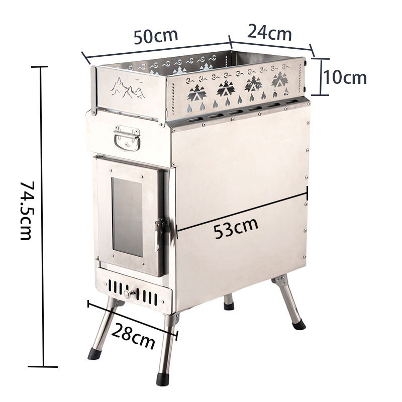 Taşınabilir Sauna Sobası Odun  - Outdoor Camping Wood Burning Stove incelemesi ve fiyatı
