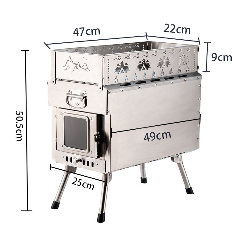 Taşınabilir Sauna Sobası Odun  - Outdoor Camping Wood Burning Stove incelemesi ve fiyatı
