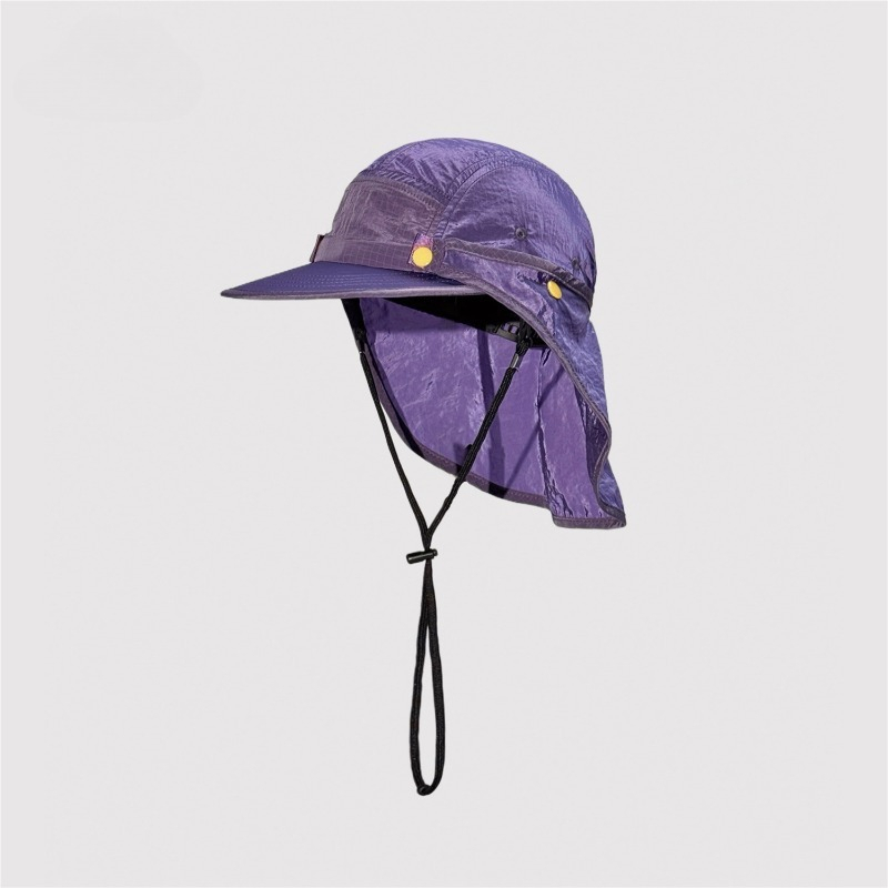 Japon çıkarılabilir şal güneşl - Camping Outdoor Quick Drying Sun Neck Protection Cap Hat incelemesi ve fiyatı