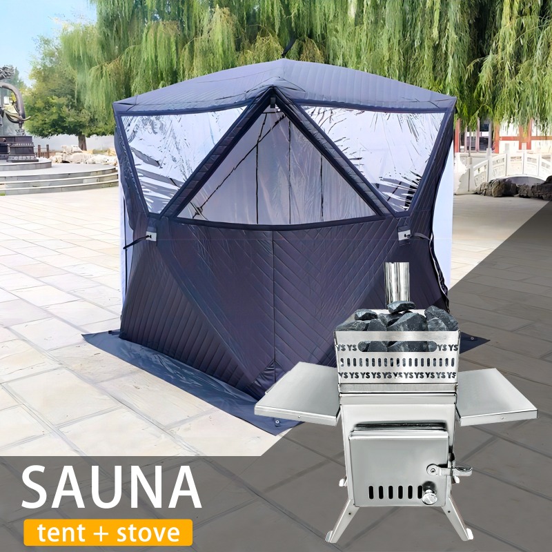 Paslanmaz Çelik Sauna Sobası,  - Outdoor Camping Wood Burning Stove incelemesi ve fiyatı