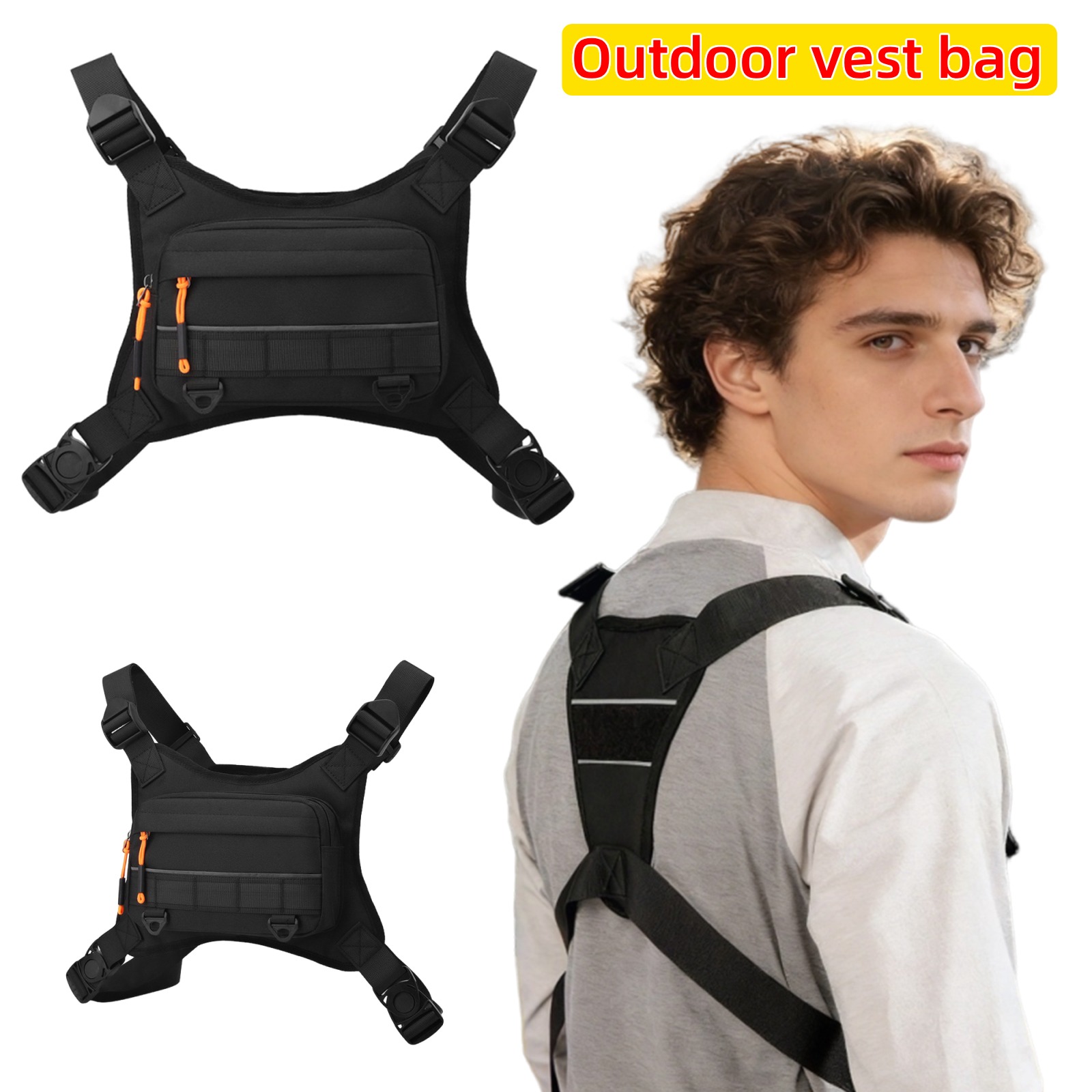 Yaz Erkekler Taktik Yürüyüş ba - Outdoor Camping Vest incelemesi ve fiyatı