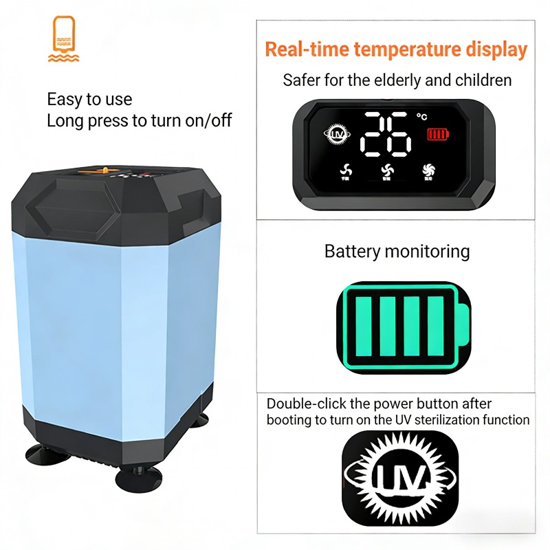 5400mAh/9000mAh Açık Hava Taşı - Outdoor Camping Shower incelemesi ve fiyatı