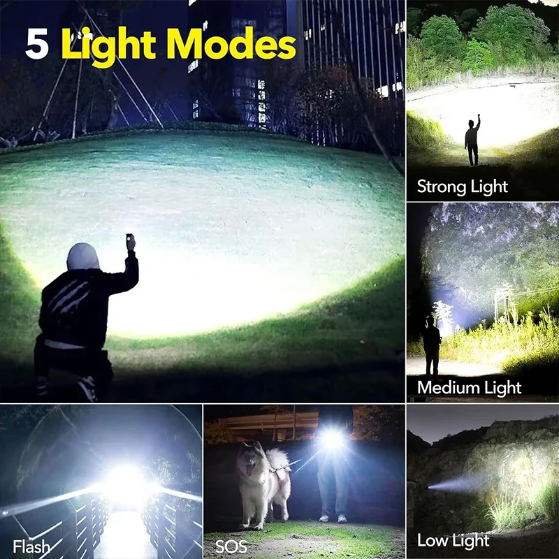 Yüksek Güçlü LED El Feneri Şar - Outdoor Camping Lamp incelemesi ve fiyatı