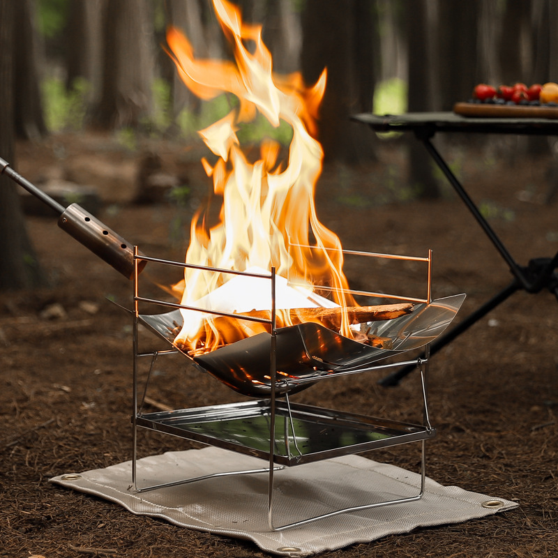 Odun yanan kamp sobası taşınab - Outdoor Camping Wood Burning Stove incelemesi ve fiyatı
